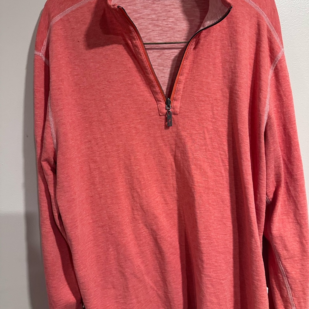 Tommy Bahama Coral Half-Zip Lightweight Shirt Jacket